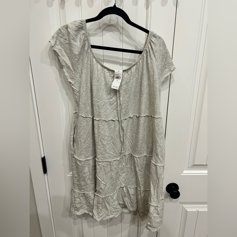 American eagle large gray mini dress